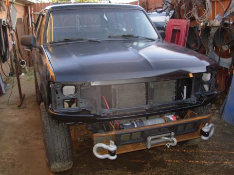 1983 Ford Bronco - I cut some new fender-to-cowl shims from 1/8" hardboard and aligned the fenders to the doors, then to the core support. I had to make…