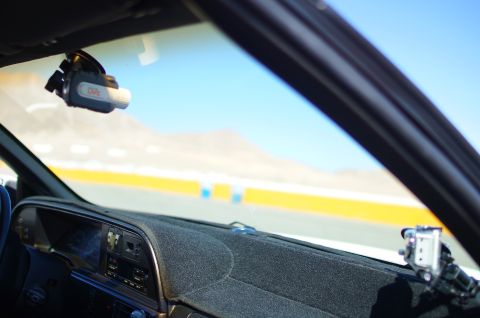 1995 Ford Taurus - View from inside a vehicle, showing a dashcam and a GoPro mounted on the dashboard.