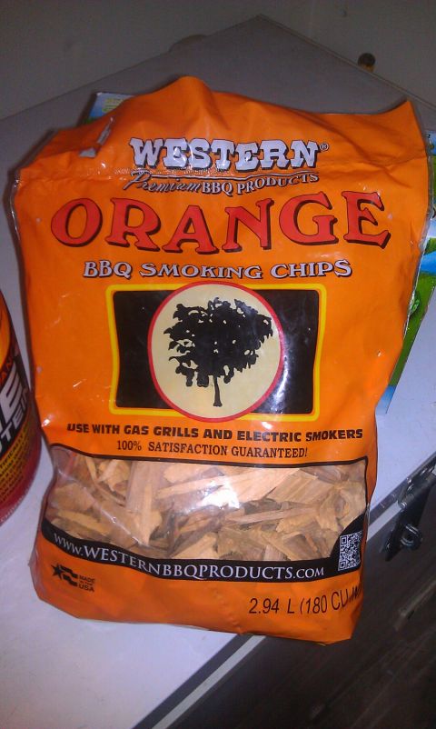 1989 Ford Bronco - This bag of Western Orange BBQ Smoking Chips features a tree logo and product information.