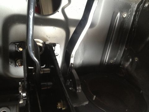 1965 Ford Mustang - 65 Mustang-Mustang Steve brake clutch assembly in car