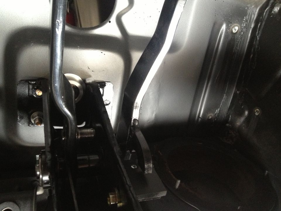 65 Mustang-Mustang Steve brake clutch assembly in car