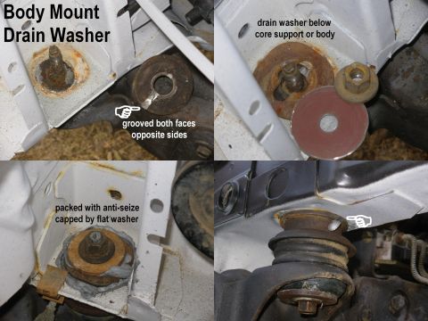 1983 Ford Bronco - Drain Washer Body mounts are notorious for collecting water, mud, & salt (especially the RHF which also collects battery acid), resulting i…