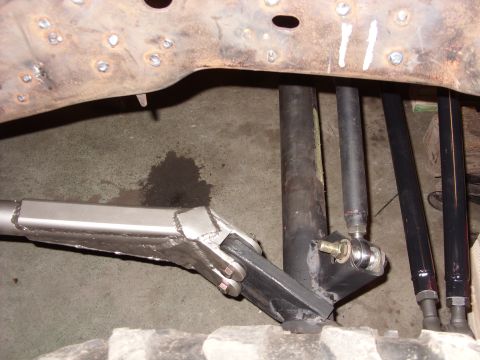 1967 Ford F-250 - Custom suspension components and frame modifications are visible in this close-up shot.