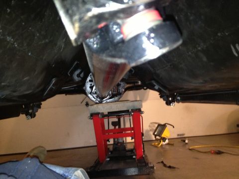 1965 Ford Mustang - 65 Mustang driveshaft to rear end view