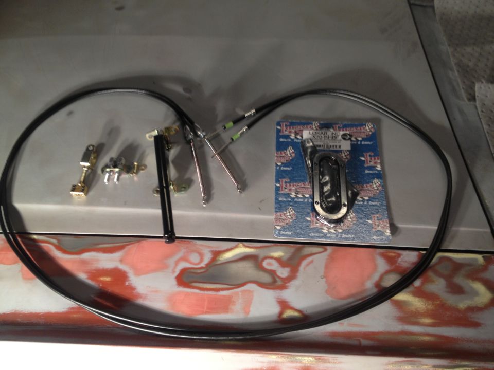 65 Mustang Lokar hand brake kit