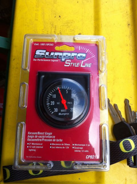 1992 Ford F-150 - Sunpro Mechanical Vacuum gauge. Works great and was cheap. Included everything needed to install, however I suggest not using the supplied…