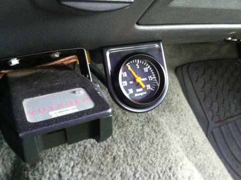 1992 Ford F-150 - All mounted up and functional. I wired the power for its light into the ashtray light.