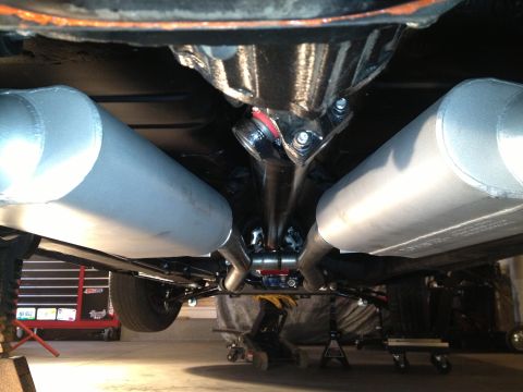 1965 Ford Mustang - 65 Mustang flowmaster american thunder install