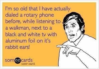 2007 Wellcraft 200 LT Fisherman - This e-card humorously lists outdated technologies, implying the sender's age.