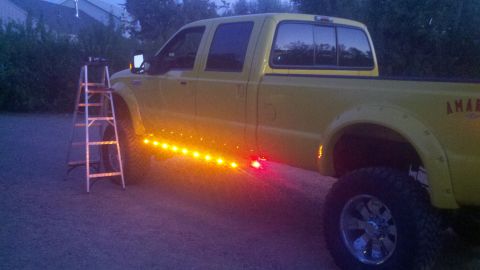 2005 Ford F-350 - JUST INSTALLED NEW RUNNING BOARDS WITH 11 LED LIGHTS.