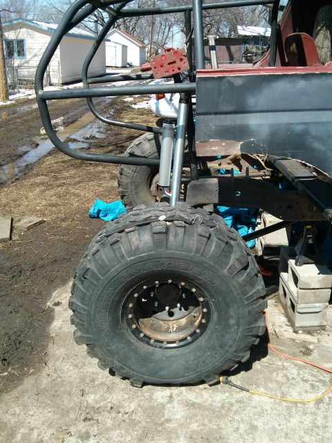 1986 Ford Bronco - This vehicle appears to be a custom build, possibly a buggy, with significant modifications to its suspension and frame.