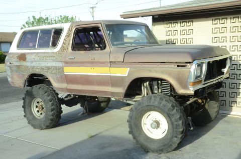 1979 Ford Bronco - Customized 1978 Ford Bronco a significant lift and oversized tires.