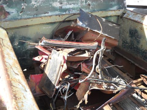 1954 Ford F-100 - 9-8-2012: Here's the pile of scrap I've accumulated so far.