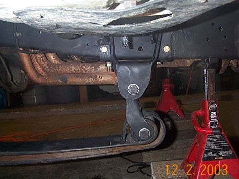 1986 Ford Bronco - Current shackle angle, before cutting