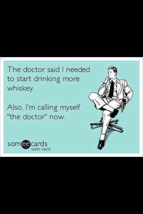 2007 Wellcraft 200 LT Fisherman - A humorous e-card with text about drinking whiskey and a man in a suit sitting in an office chair.