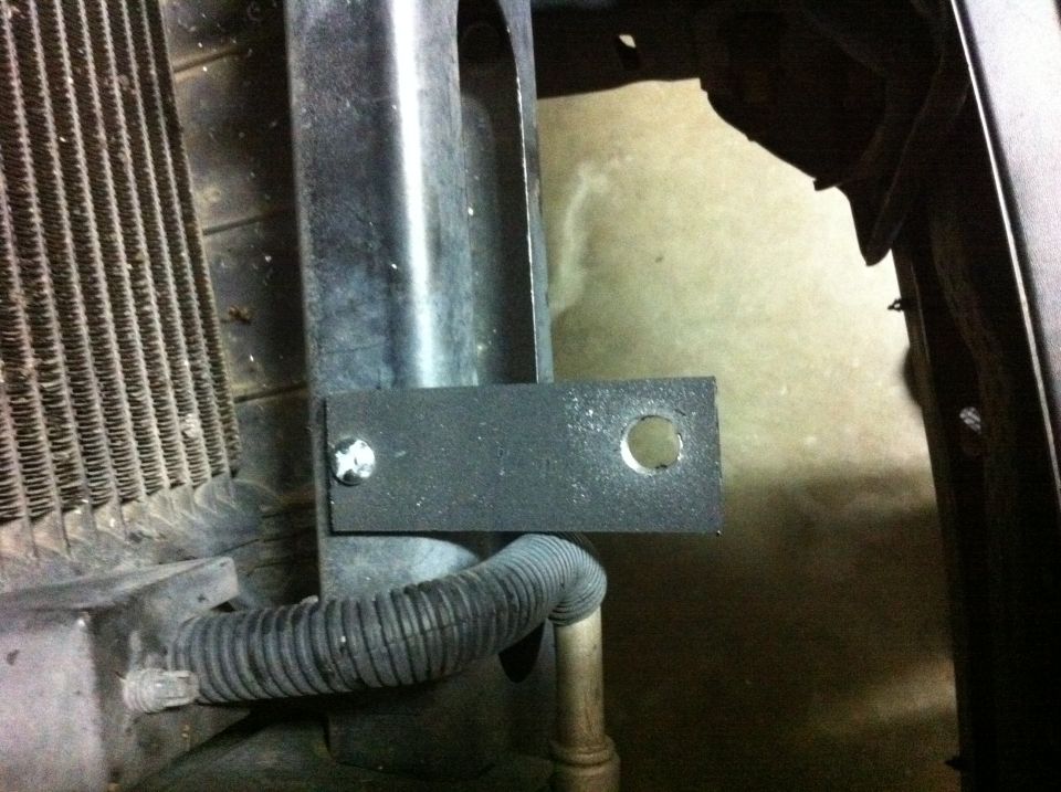 Brackets Mounted to Crossbar