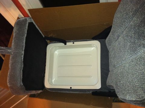 1992 Ford C-350 (Centurion Conversions) - Car seat interior with a plastic tray, Supermotors.net logo visible.