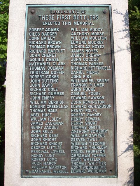 1979 Ford F-150 - A memorial plaque lists the names of descendants of the first settlers.