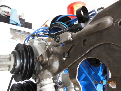 1979 Ford F-150 - Close-up of engine components, including pulleys and wiring, with a Supermotors.net watermark.