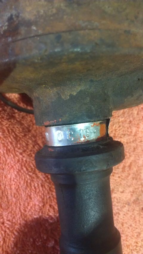 1976 Pontiac Trans Am - A metal band on a part shows some legible markings.