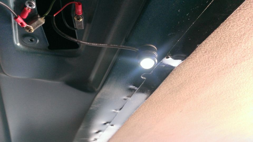 Interior light and wiring detail