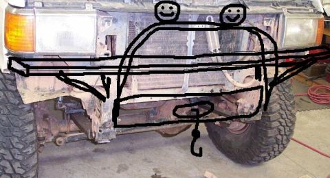 1990 Ford Bronco - Keith's new bumper
