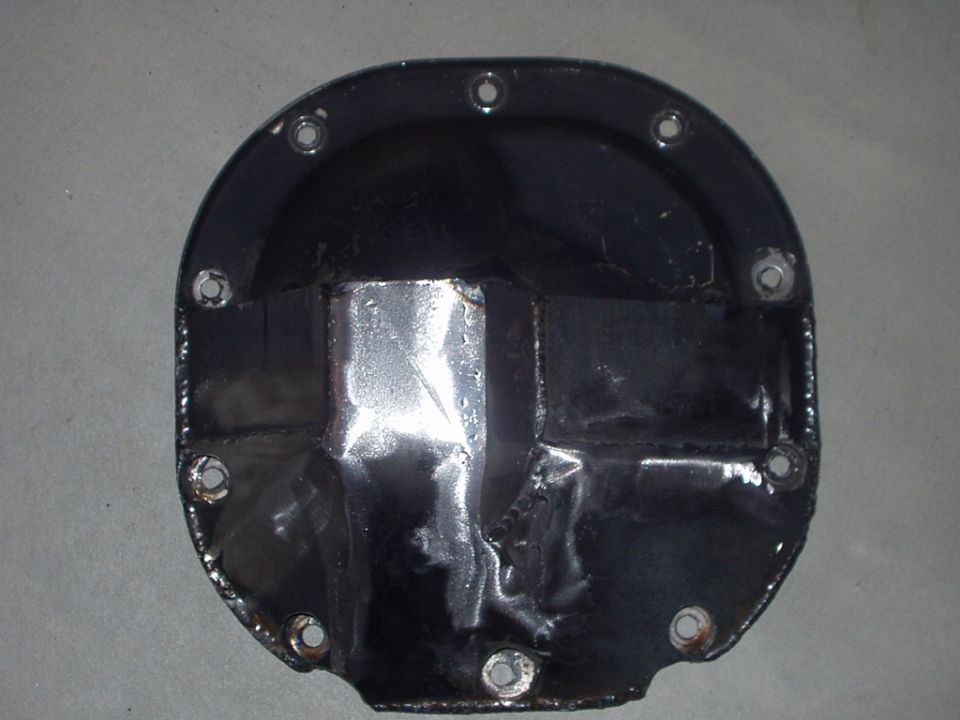plated with 3/16 mild steel, hopefully it keeps the rocks at bay