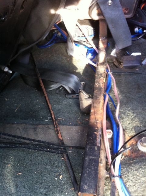 1992 Ford F-150 - Old bench seat bracket.