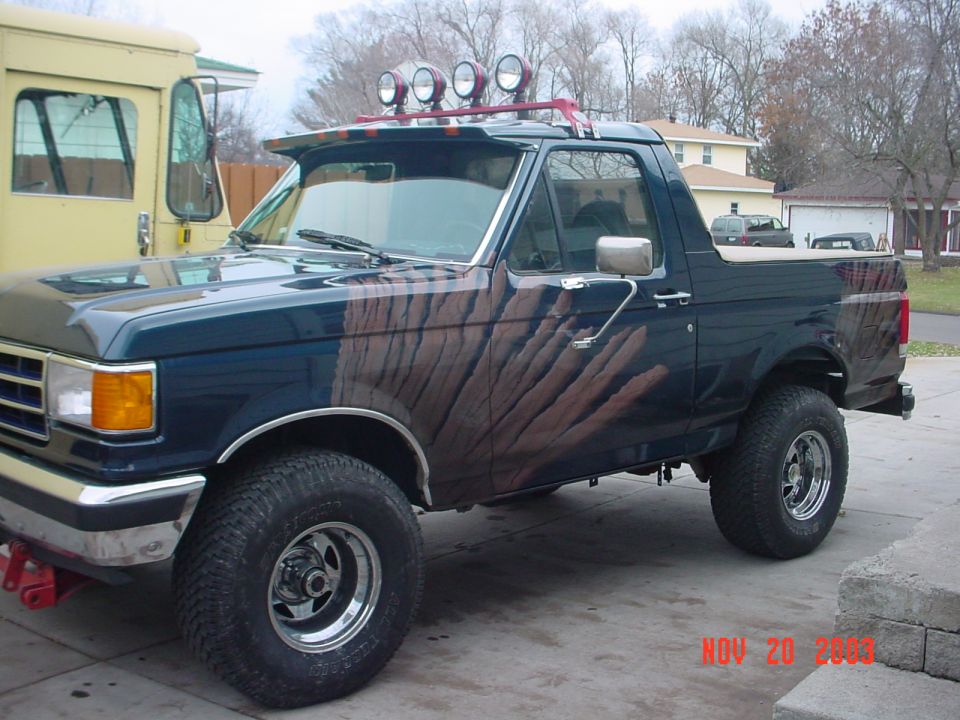 :) My freshley painted truck. will post pics of putting it back together soon.