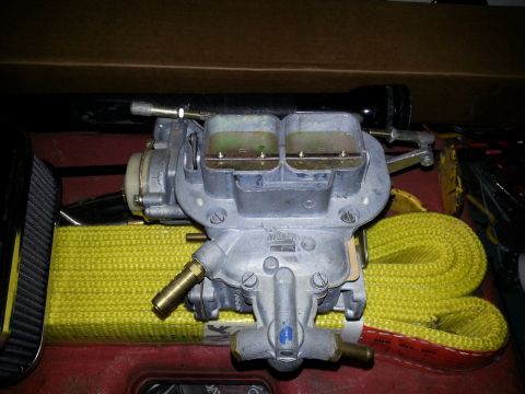 1994 Ford Bronco - Close-up of a Weber carburetor, a common aftermarket performance part.