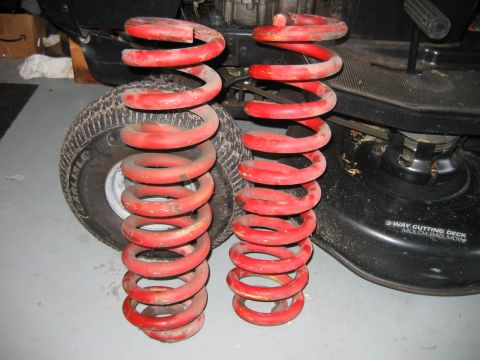 1992 Ford Bronco - old TTB 6 inch coil springs that I was using for my SAS, these have the pig tail end b/c I was using the TTB style lowers. very stiff ride.
