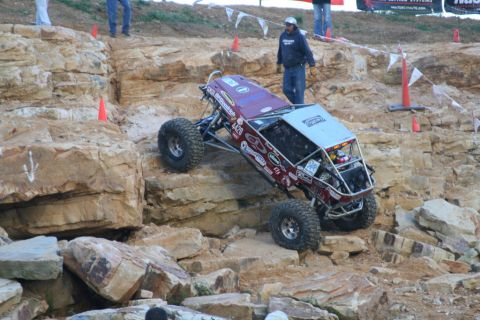 1987 Ford Bronco - Custom buggy tackles a challenging rock crawling course.