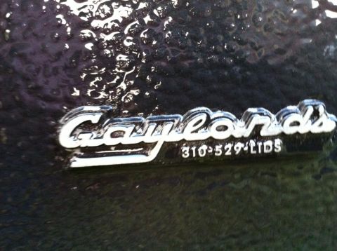 1979 Ford Ranchero - Close-up of a 'Gaylords' emblem with a phone number and 'LIDS' text.