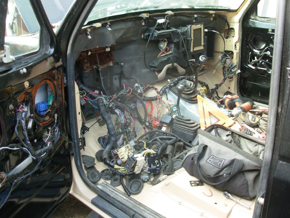 Nothing burned when I plugged it in, so I pulled the ignition switch & started the engine.