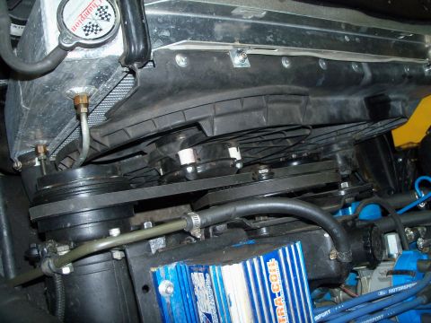 1979 Ford Ranchero - The original Ford Windstar high temp/larger fan motor was replaced with a two speed fan motor from a '96 Lincoln Mark VIII. Had to cut and…