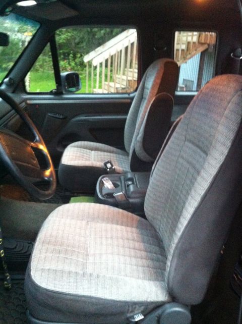 1992 Ford F-150 - buckets seats and console from an 89' Bronco. Much better than the old ones.