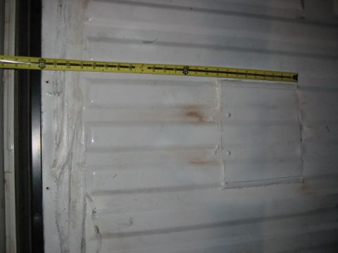1995 Ford Bronco - if you have this same little black strip, just measure 2 ft. forward.
