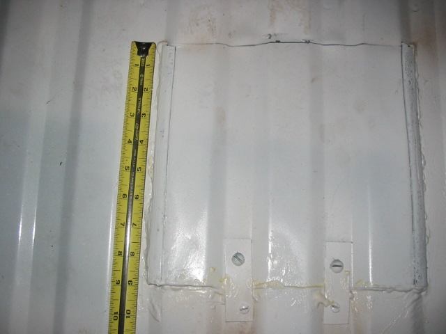 Mine is cut 9" front to back of vehicle