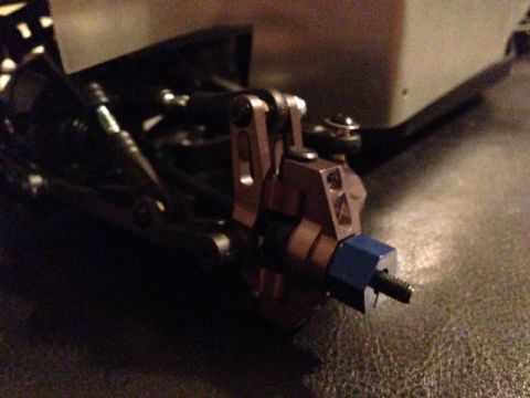 1986 Ford Bronco - This image shows a detailed view of a suspension part from an RC car, not a 1986 Ford Bronco.