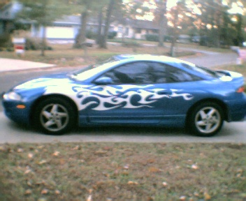 1995 Mitsubishi Eclipse - Side view of D-rails eclipse