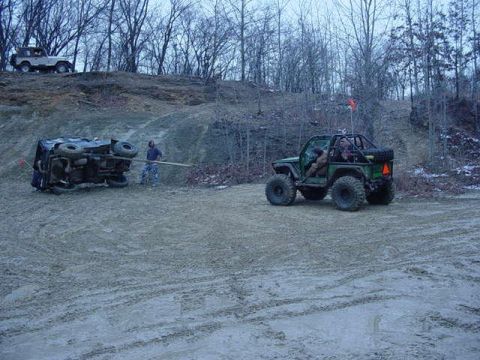 1992 Ford Bronco - entertaining about 20 jeeps in the quarry
