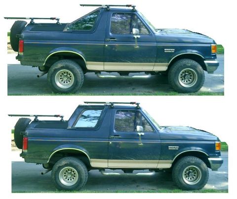 1990 Ford Bronco - Bronco Utility Truck Concept. Fast Back Verses Half Cab