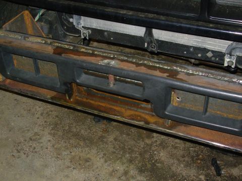 1983 Ford Bronco - The hook storage bar is now fully welded-in, and the top front panel is going on tomorrow.
