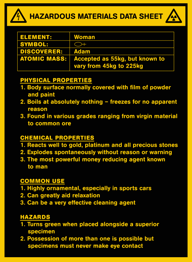 Yellow warning label with black text and symbols