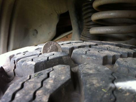 1992 Ford F-150 - Tread after 6k miles of use.
