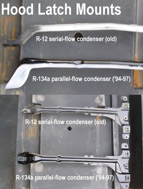 1983 Ford Bronco - Hood Latch Mount Differences The deeper offset is necessary for the later parallel-flow condenser. [url=https://www.supermotors.net/registr…