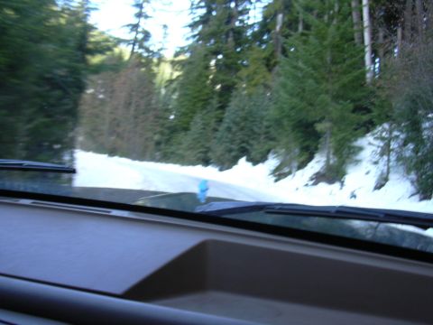 1991 Ford Bronco - Road is a little icy.