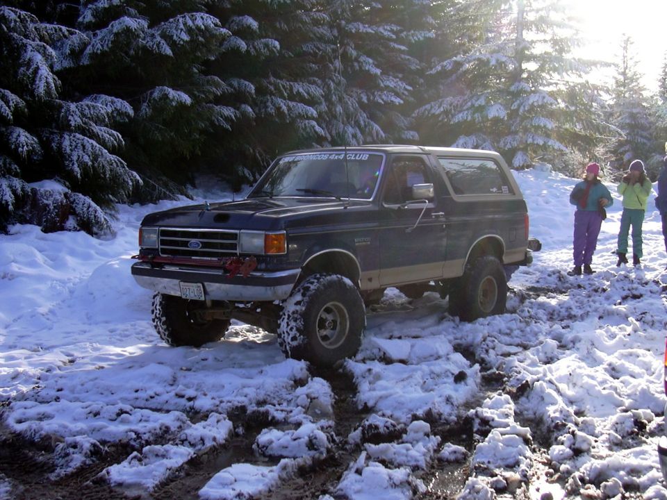 First time in the snow since all the work was done!