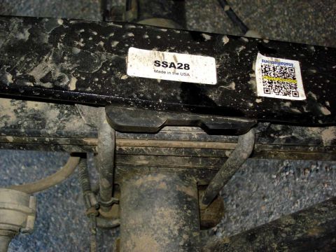 2008 Ford Crown Victoria - Vehicle suspension component with part number SSA28 visible on a label.