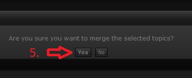 2000 Ford Crown Victoria - Dialog box prompts user to confirm merging selected topics with Yes/No options.